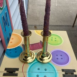 Baldwin Brass solid brass candle sticks